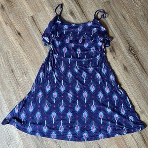 Pink Republic ruffle-top dress, boho pattern